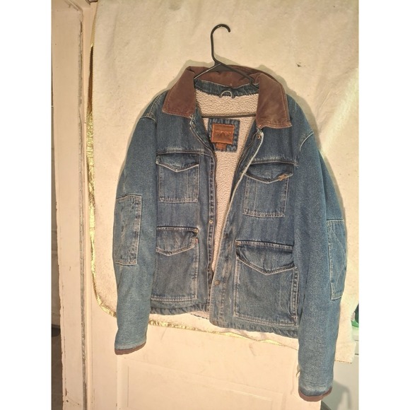 Wrangler Jackets & Blazers - Vintage Wrangler Hero Size X Large Heavy Mens Denim Chore Jacket Cowboy Coat Kc